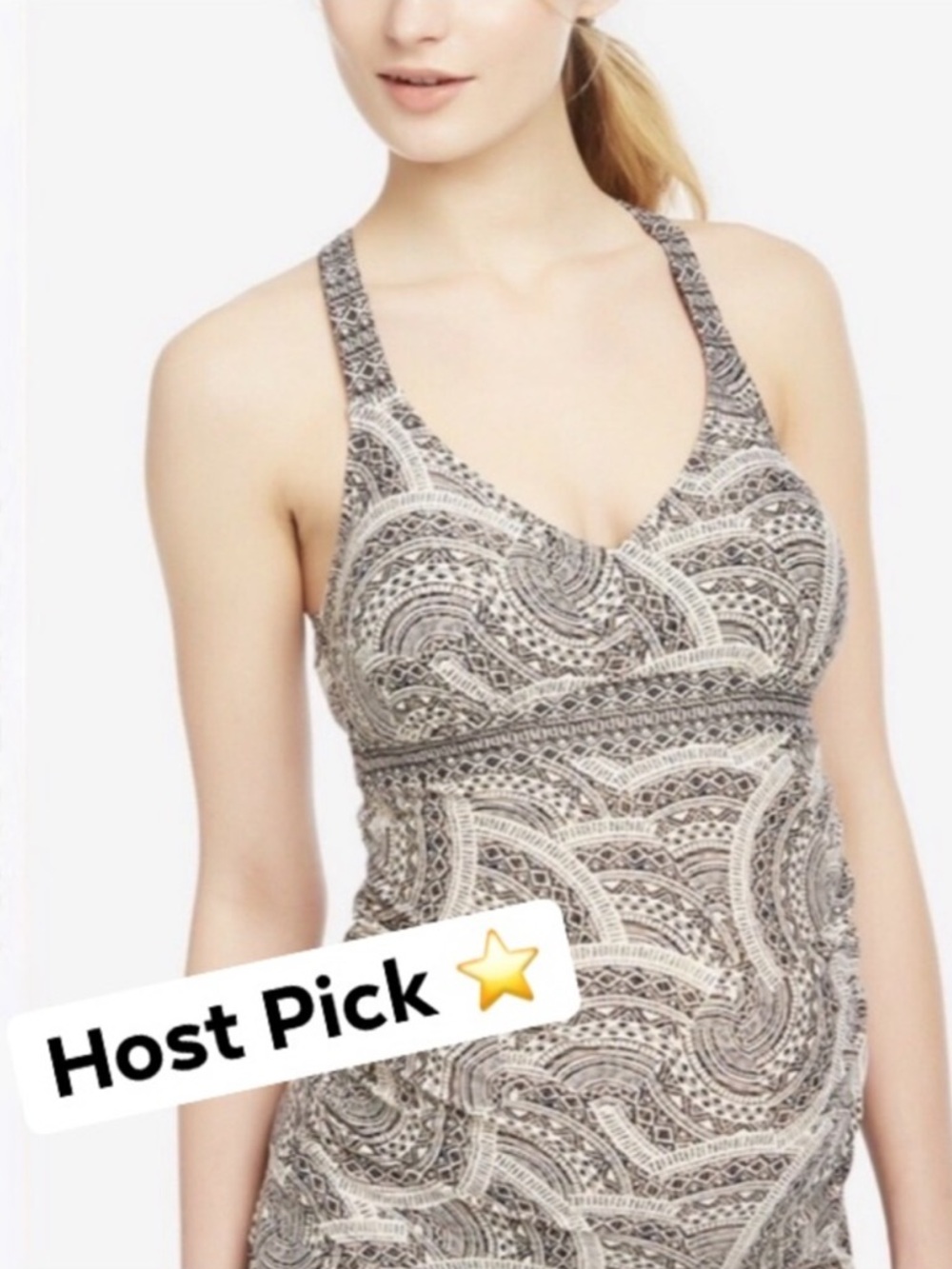 ⭐️HP⭐️Motherhood Maternity Beach Bump Tankini